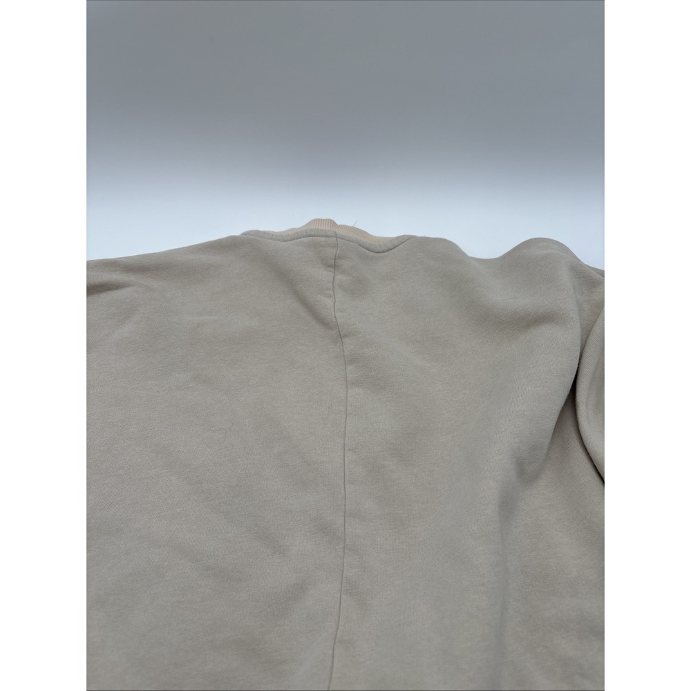 Gymshark Women's Oversized Sweat Shirt Beige Size Small Long Sleeve 85% Cotton - Picture 12 of 14